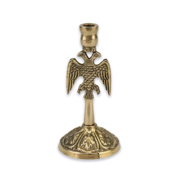 Byzantine Double-Headed Eagle Candle Holder