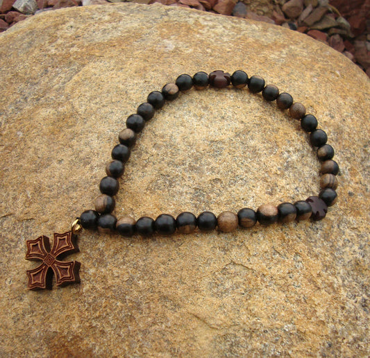 Tiger Ebony 33 Bead Prayer Rope