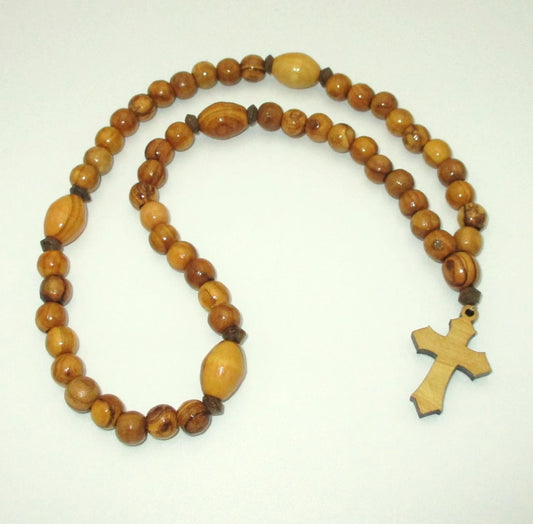 Bethlehem Olive Wood 50 Bead Prayer Rope