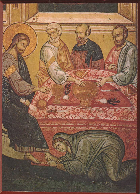 Christ at Bethany Icon 5" x 4"