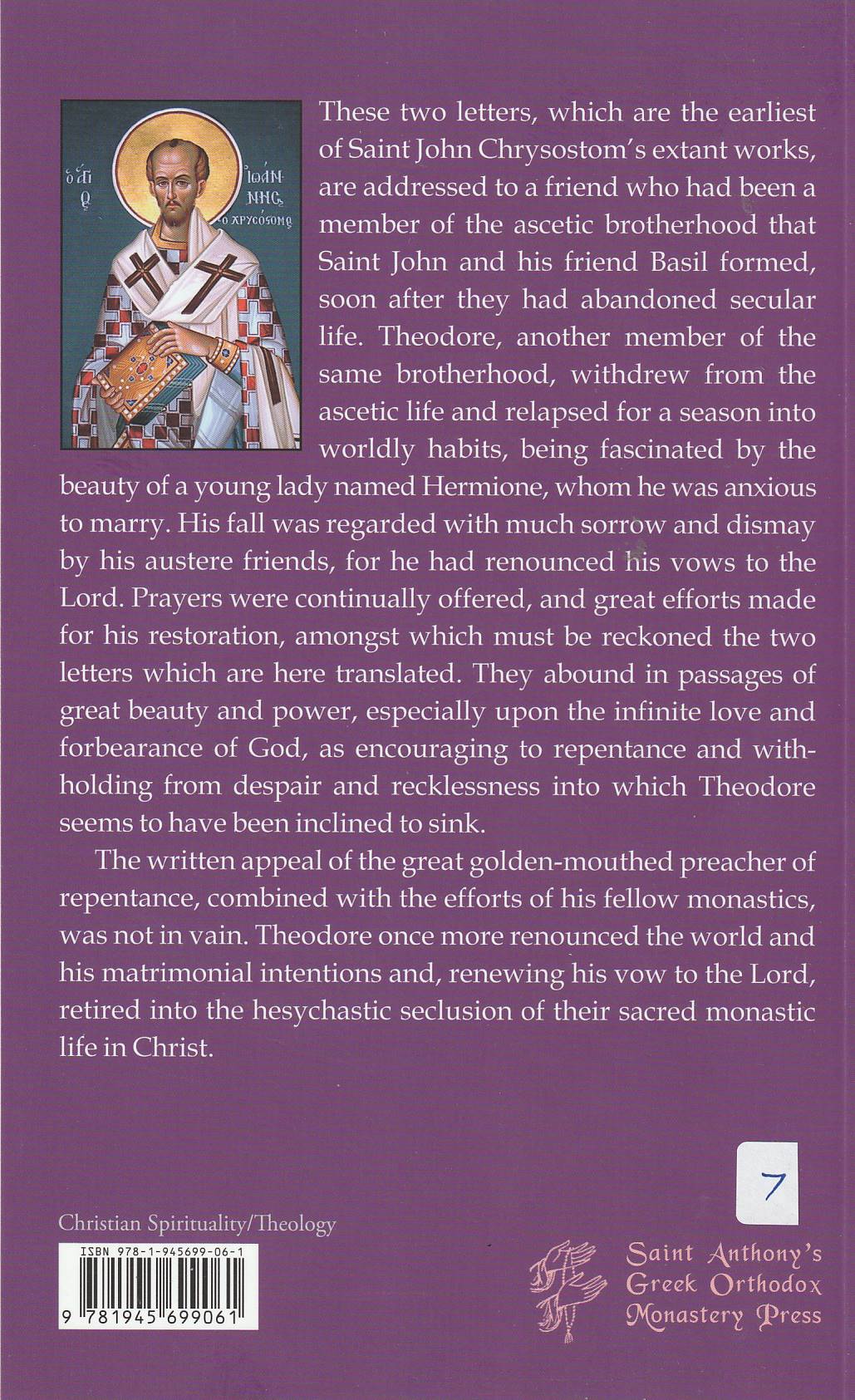 An Exhartation to Theodore after His Fall