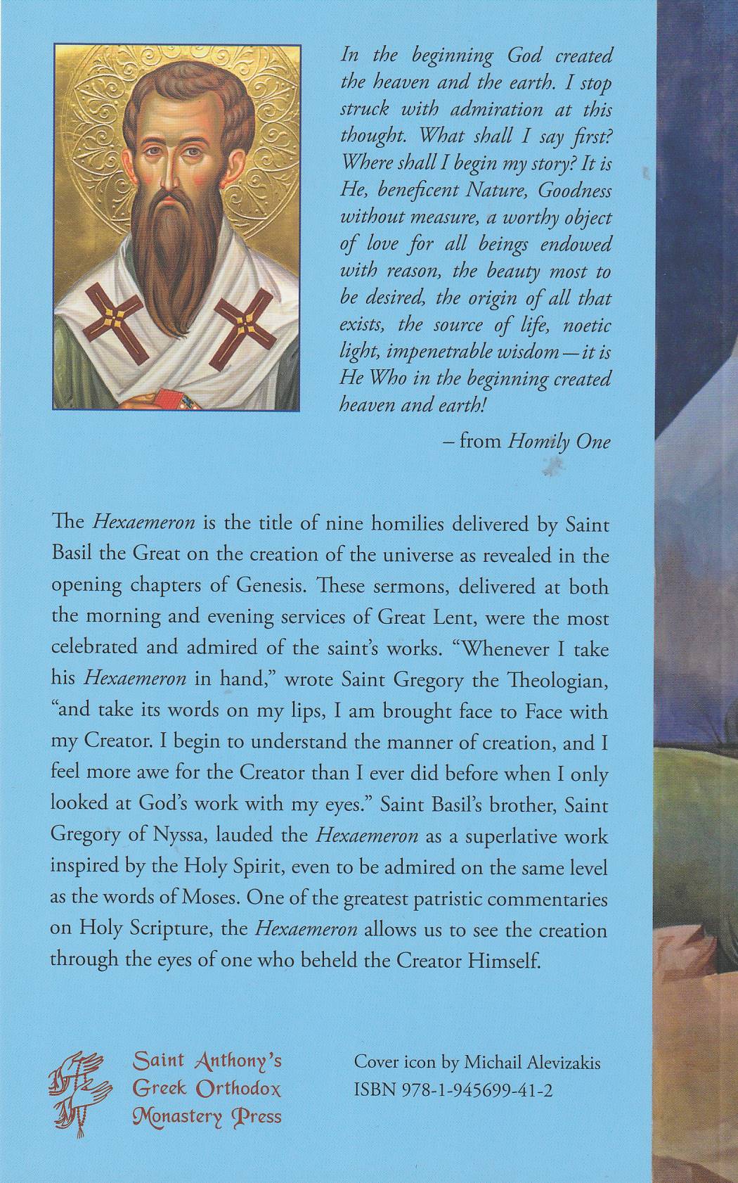 The Hexaemeron: Homilies on the Six Days of Creation
