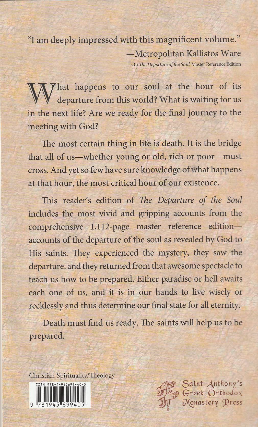 The Departure of the Soul Reader's Version
